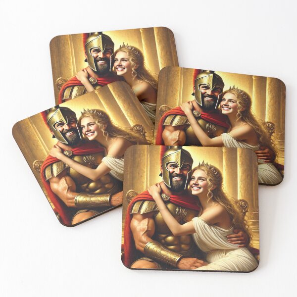 Item preview, Funny Royal Portrait Model 011, Spartan Warrior and his Queen designed and sold by Devaland13.