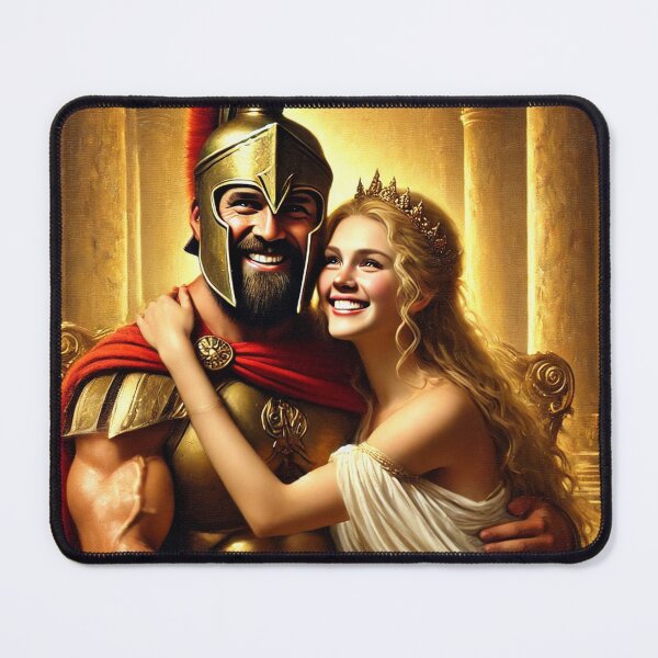 Item preview, Funny Royal Portrait Model 011, Spartan Warrior and his Queen designed and sold by Devaland13.