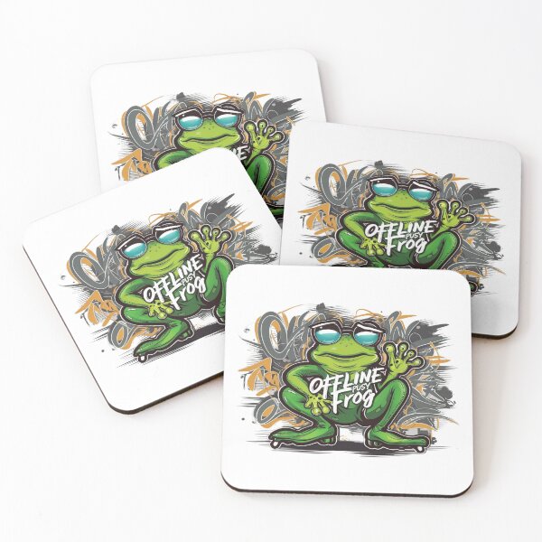 Item preview, OFFLINE BUSY FROG: Embrace the Digital Detox with a Quirky Twist designed and sold by Colorful-Garden.