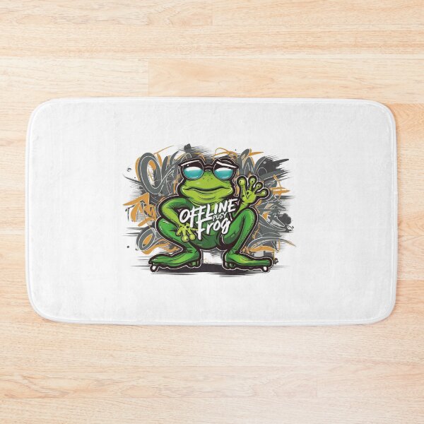Item preview, OFFLINE BUSY FROG: Embrace the Digital Detox with a Quirky Twist designed and sold by Colorful-Garden.