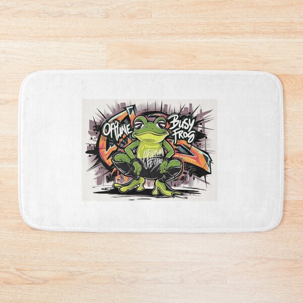 Item preview, OFFLINE BUSY FROG: Embrace the Digital Detox with a Quirky Twist designed and sold by Colorful-Garden.