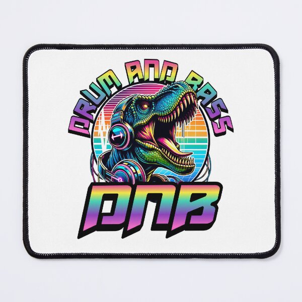 Item preview, DNB - Headphone T.Rex  (black/lime/pink) designed and sold by Discothreadz.