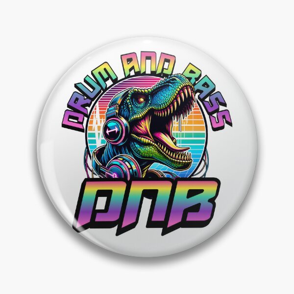 Item preview, DNB - Headphone T.Rex  (black/lime/pink) designed and sold by Discothreadz.