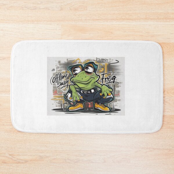 Item preview, OFFLINE BUSY FROG: Embrace the Digital Detox with a Quirky Twist designed and sold by Colorful-Garden.