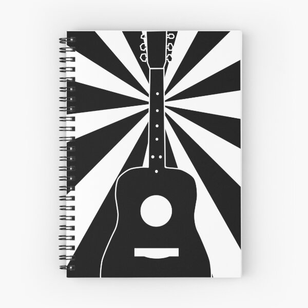 Item preview, Acoustic Guitar (Sunrise: Black & White) designed and sold by 6tuningpegs.