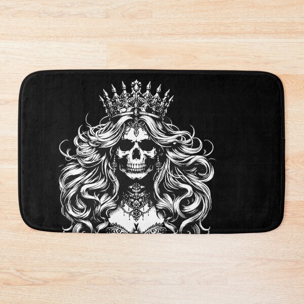 Item preview, Dark Art Skull Queens Girl Lady Rose and Crown Grunge Vintage Tattoo designed and sold by MORSPECTIVE.