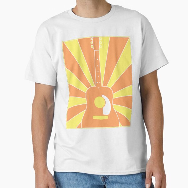 Acoustic Guitar (Sunset: Orange & Yellow) Classic T-Shirt