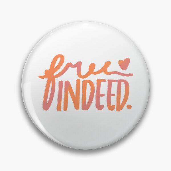 Item preview, Free indeed (Pink & Orange) designed and sold by Faith Scribbles & Designs.