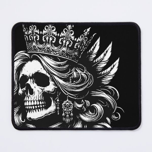 Item preview, Dark Art Skull Queens Girl Lady Rose and Crown Grunge Vintage Tattoo designed and sold by MORSPECTIVE.