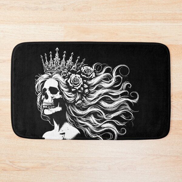 Item preview, Dark Art Skull Queens Girl Lady Rose and Crown Grunge Vintage Tattoo designed and sold by MORSPECTIVE.