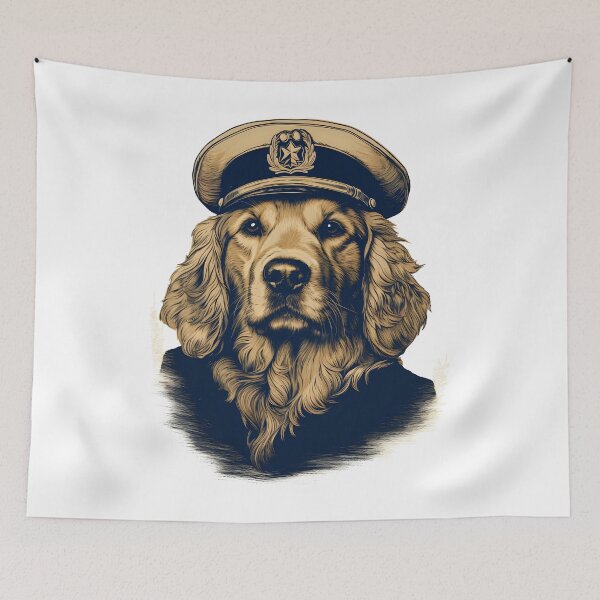 Item preview, Sailor Captain Golden Retriever designed and sold by DerSenat.