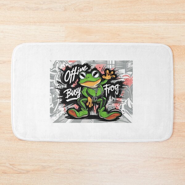 Item preview, OFFLINE BUSY FROG: Embrace the Digital Detox with a Quirky Twist designed and sold by Colorful-Garden.