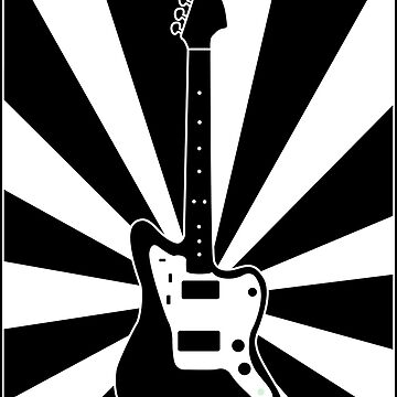 Artwork thumbnail, Jazzmaster (Sunset: Black & White) by 6tuningpegs