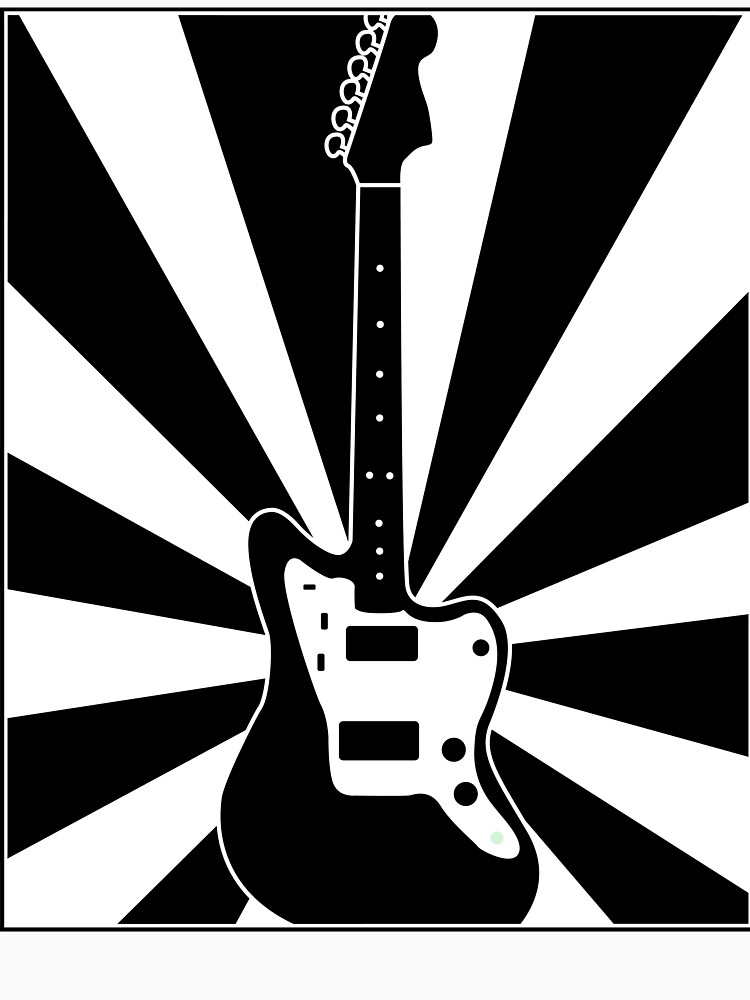 Thumbnail 7 of 7, Classic T-Shirt, Jazzmaster (Sunset: Black & White) designed and sold by 6tuningpegs.