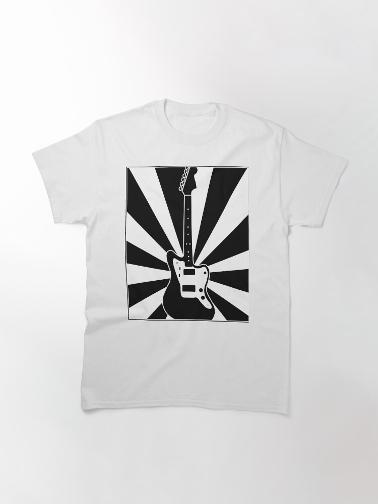 Thumbnail 3 of 7, Classic T-Shirt, Jazzmaster (Sunset: Black & White) designed and sold by 6tuningpegs.