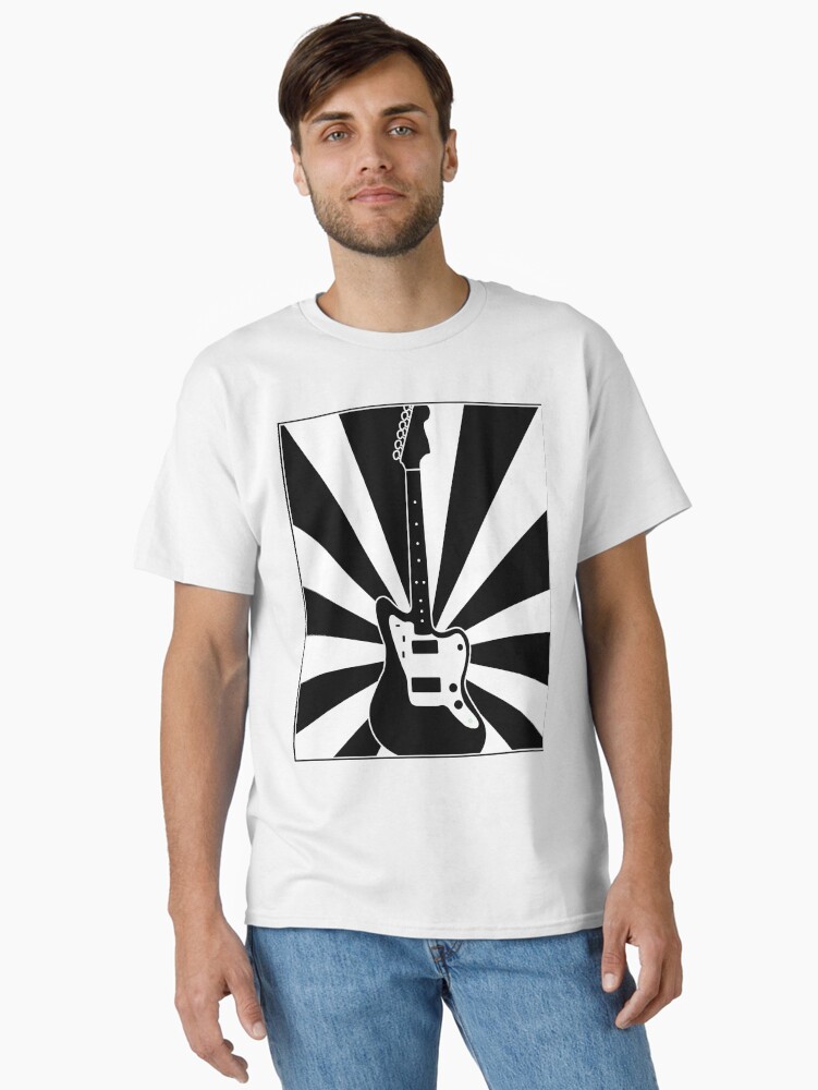 Thumbnail 1 of 7, Classic T-Shirt, Jazzmaster (Sunset: Black & White) designed and sold by 6tuningpegs.