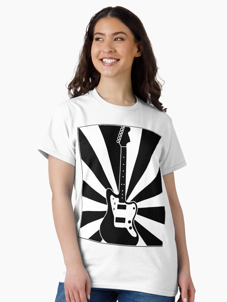Thumbnail 2 of 7, Classic T-Shirt, Jazzmaster (Sunset: Black & White) designed and sold by 6tuningpegs.