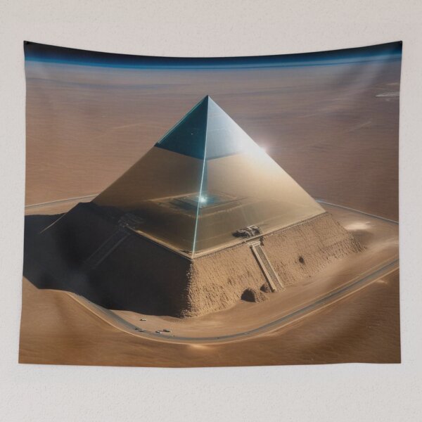 Item preview, A transparent pyramid on a desert planet designed and sold by quasartphil.