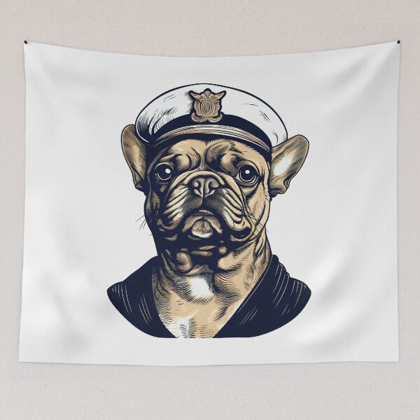 Item preview, Sailor Captain French Bulldog designed and sold by DerSenat.
