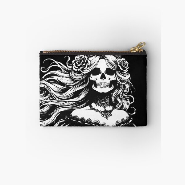 Item preview, Dark Art Skull Queens Girl Lady Rose and Crown Grunge Vintage Tattoo designed and sold by MORSPECTIVE.