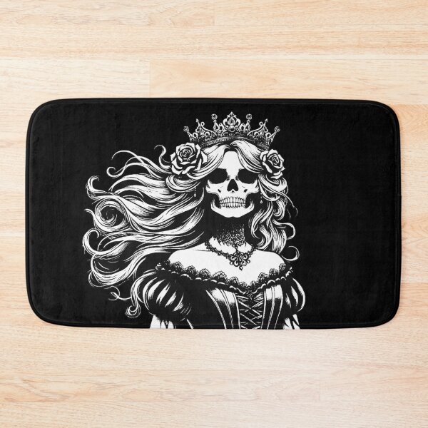 Item preview, Dark Art Skull Queens Girl Lady Rose and Crown Grunge Vintage Tattoo designed and sold by MORSPECTIVE.