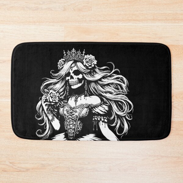 Item preview, Dark Art Skull Queens Girl Lady Rose and Crown Grunge Vintage Tattoo designed and sold by MORSPECTIVE.