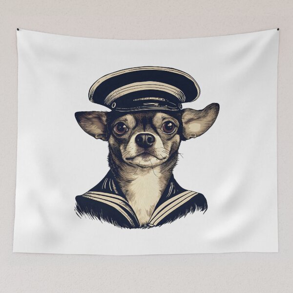 Item preview, Sailor Captain Chihuahua designed and sold by DerSenat.