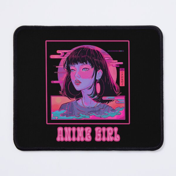 Item preview, Anime Girl Synthwave Geisha - Kawaii Japanese Vaporwave Art designed and sold by SamuraiSwords.