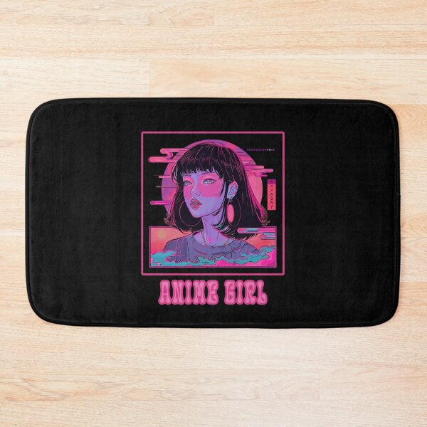 Item preview, Anime Girl Synthwave Geisha  - Kawaii Japanese Vaporwave Art designed and sold by SamuraiSwords.
