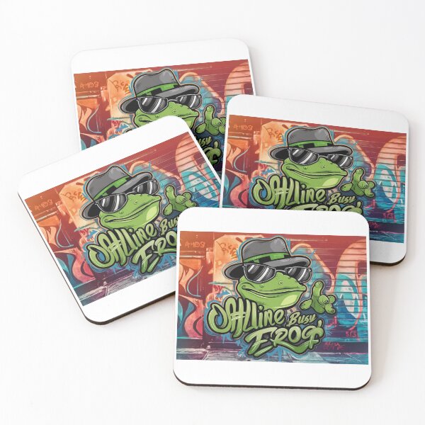 Item preview, OFFLINE BUSY FROG: Embrace the Digital Detox with a Quirky Twist designed and sold by Colorful-Garden.