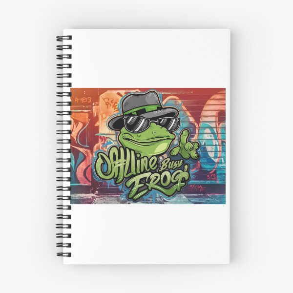 Item preview, OFFLINE BUSY FROG: Embrace the Digital Detox with a Quirky Twist designed and sold by Colorful-Garden.