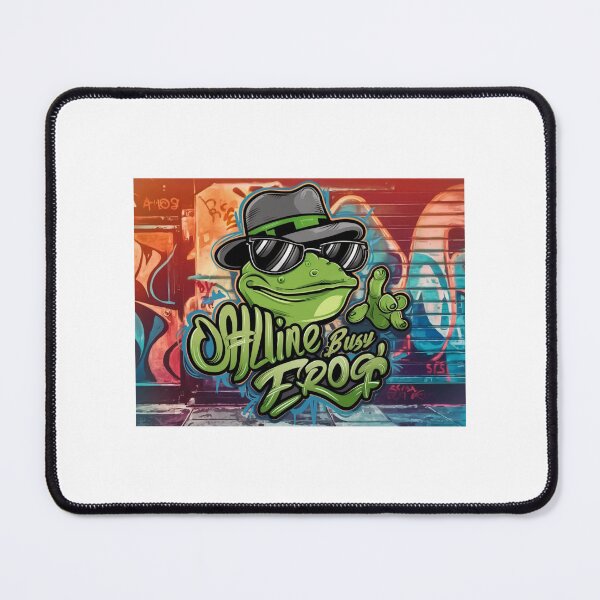 Item preview, OFFLINE BUSY FROG: Embrace the Digital Detox with a Quirky Twist designed and sold by Colorful-Garden.