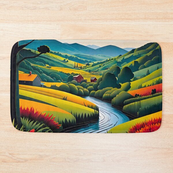 Item preview, Countryside Rolling Hills at Sunrise designed and sold by GrizzlyCollective.