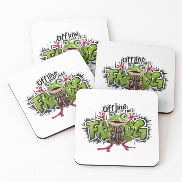 Item preview, OFFLINE BUSY FROG: Embrace the Digital Detox with a Quirky Twist designed and sold by Colorful-Garden.