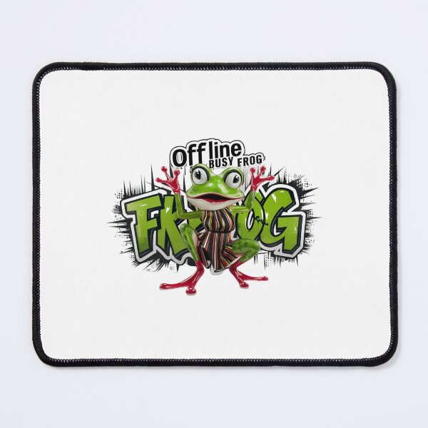 Item preview, OFFLINE BUSY FROG: Embrace the Digital Detox with a Quirky Twist designed and sold by Colorful-Garden.