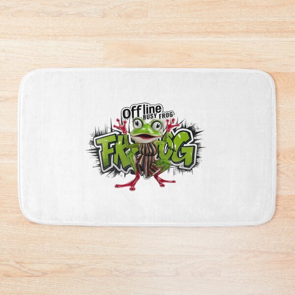 Item preview, OFFLINE BUSY FROG: Embrace the Digital Detox with a Quirky Twist designed and sold by Colorful-Garden.