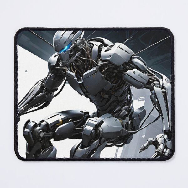 Item preview, Futuristic Robot in Warehouse Testing designed and sold by GrizzlyCollective.