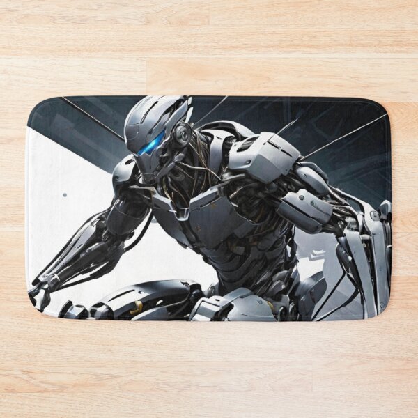 Item preview, Futuristic Robot in Warehouse Testing designed and sold by GrizzlyCollective.