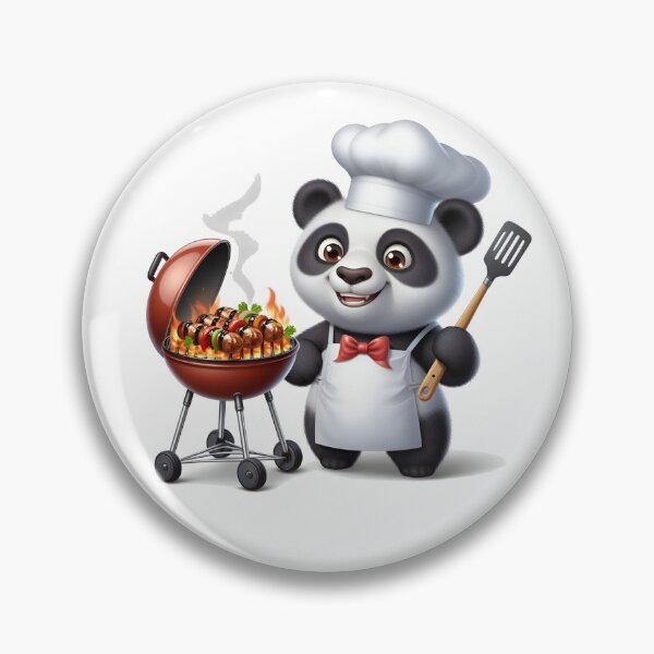 Item preview, Panda Gourmet: The Adorable Chef in a Professional Outfit designed and sold by daruneenok.