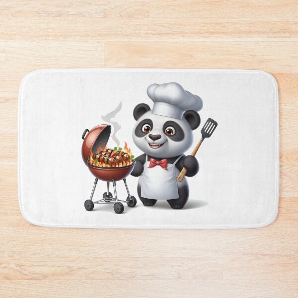 Item preview, Panda Gourmet: The Adorable Chef in a Professional Outfit designed and sold by daruneenok.