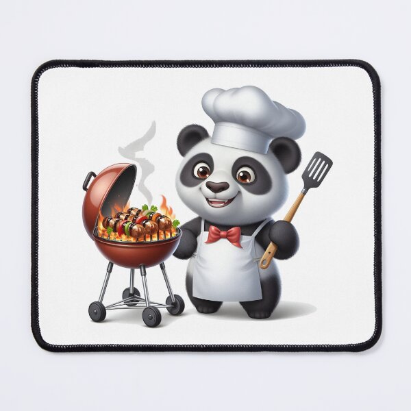 Item preview, Panda Gourmet: The Adorable Chef in a Professional Outfit designed and sold by daruneenok.
