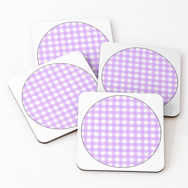Item preview, Purple circle gingham pattern designed and sold by Articbee.