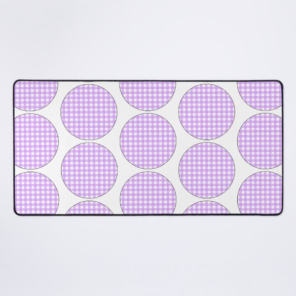 Item preview, Purple circle gingham pattern designed and sold by Articbee.