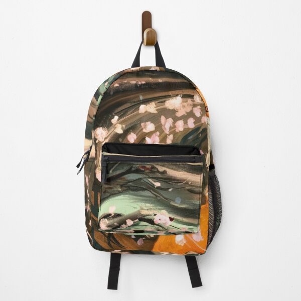 Item preview, Fox Portrait. Cherry blossom, floral fox, vintage fox, fox painting, Edvard Munch style designed and sold by FoxVibes.