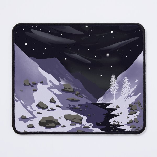 Item preview, Mountains on a Winter Night designed and sold by CreationsByBear.