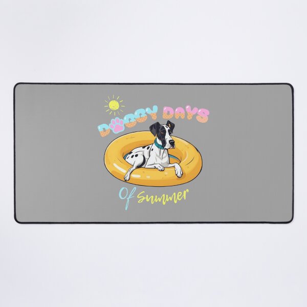 Item preview, Doggy Days of summer aesthetic summer vacation great dane dog in a swimming ring  designed and sold by GoodyPaws.