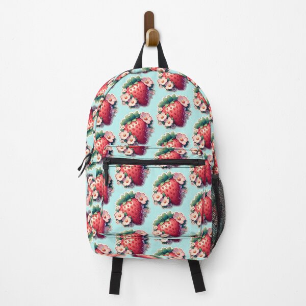 Item preview, Juicy Strawberry with Flowers designed and sold by LovelyWishesArt.