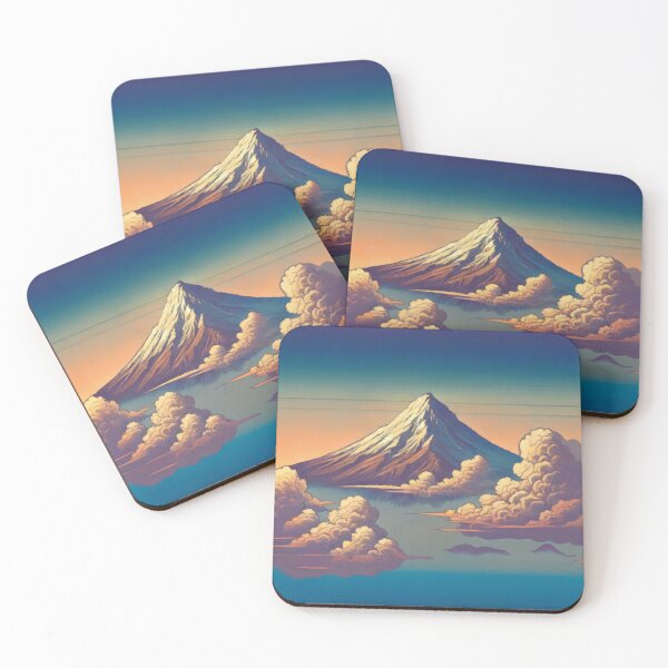 Item preview, Emerging From Where Sky and Lake Meet - A Contemporary Ukiyo-e Nature Landscape designed and sold by Kijiermono.