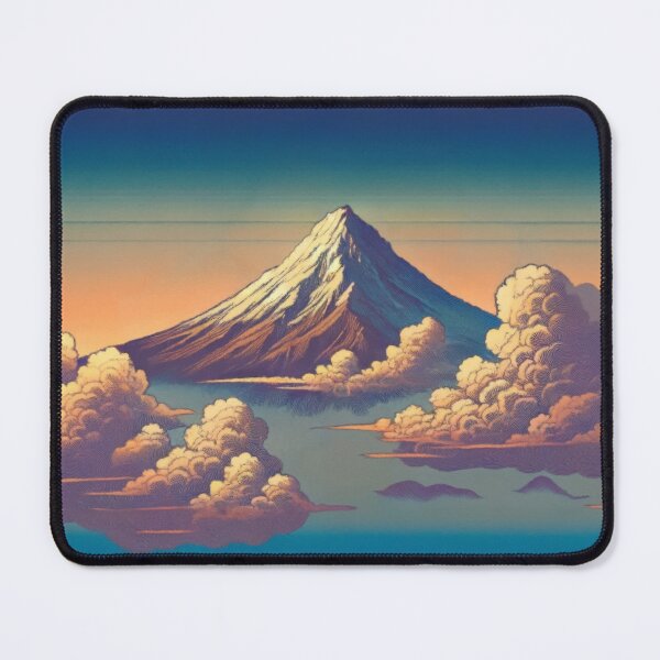 Item preview, Emerging From Where Sky and Lake Meet - A Contemporary Ukiyo-e Nature Landscape designed and sold by Kijiermono.