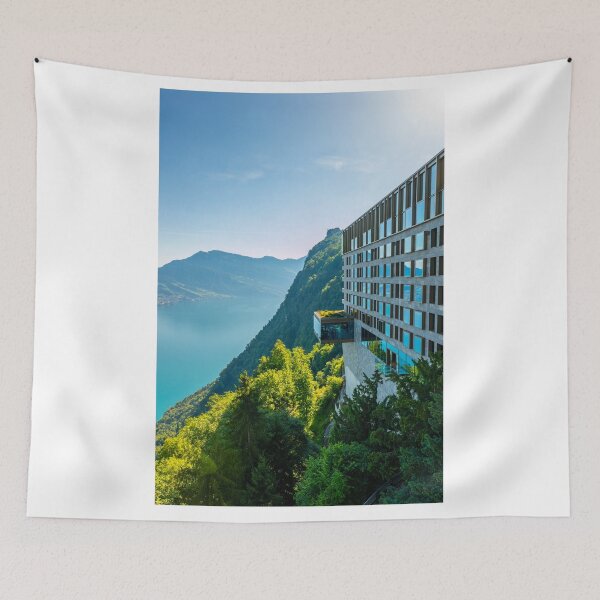 Item preview, Hotel Five Stars Bürgenstock over Lake Lucerne and Mountain designed and sold by Mats Silvan.